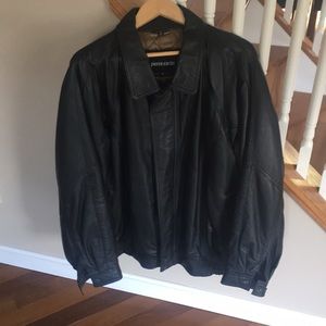 Pierre Cardin Black Leather Jacket
